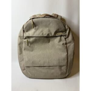 Incase City Compact Backpack Tan Khaki Laptop Computer Commute Office Bag (flaw)